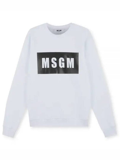 Box Logo Print Sweatshirt White - MSGM - BALAAN 2