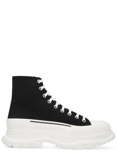 Tread Slick High Top Sneakers White Black - ALEXANDER MCQUEEN - BALAAN 2