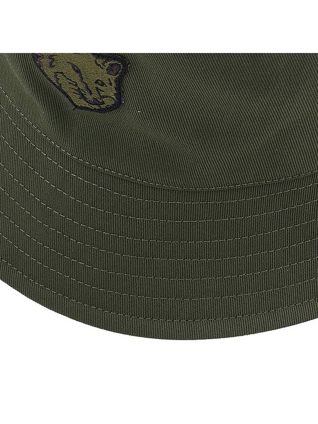 Maison Kitsune Foxhead patch bucket hat LM06113WW0088 KHAKI - MAISON KITSUNE - BALAAN 7