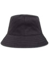 logo embroidered bucket hat navy - ISABEL MARANT - BALAAN 4