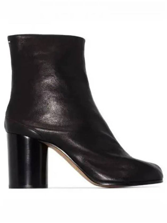 Tabi Ankle Leather Middle Boots Black - MAISON MARGIELA - BALAAN 2