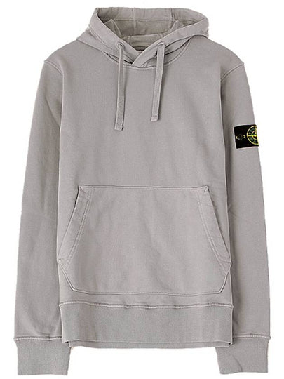 Wappen Patch Garment Dyed Hood Light Gray - STONE ISLAND - BALAAN 2