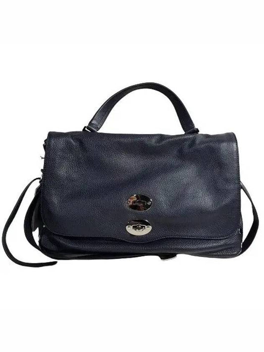 ZA00PEL 0613118 L2 Women's Tote Bag Dark Navy - ZANELLATO - BALAAN 1