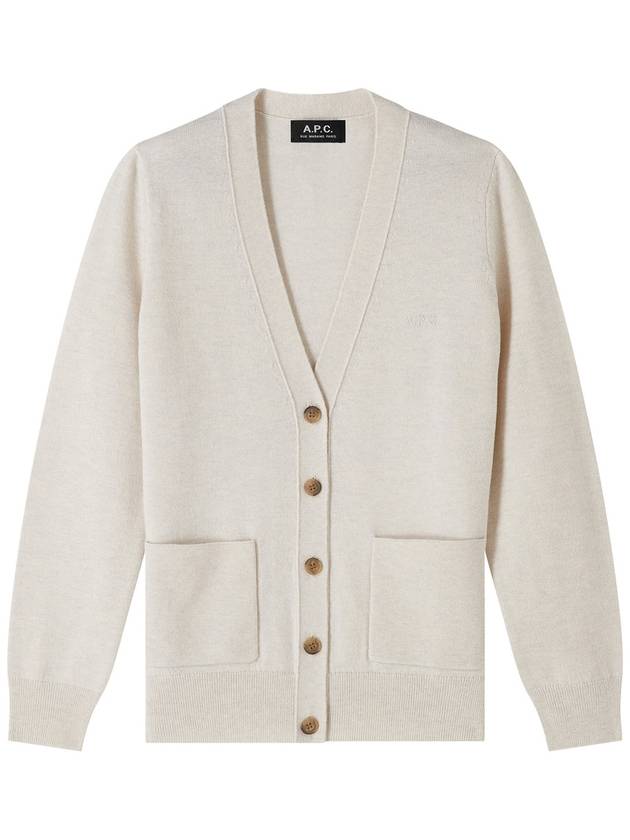 Louisa Wool Cardigan Ecru - A.P.C. - BALAAN 2