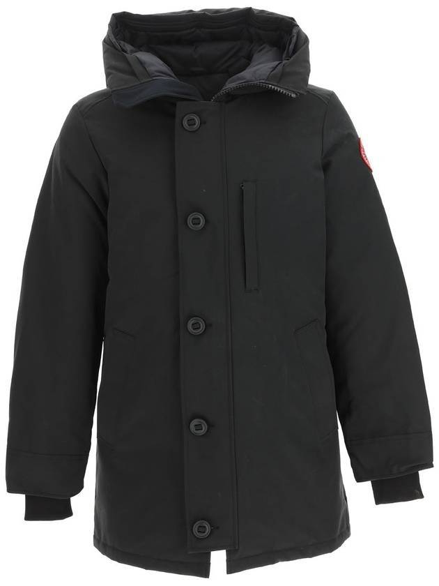 Chateau Logo Hooded Parka Black - CANADA GOOSE - BALAAN 3