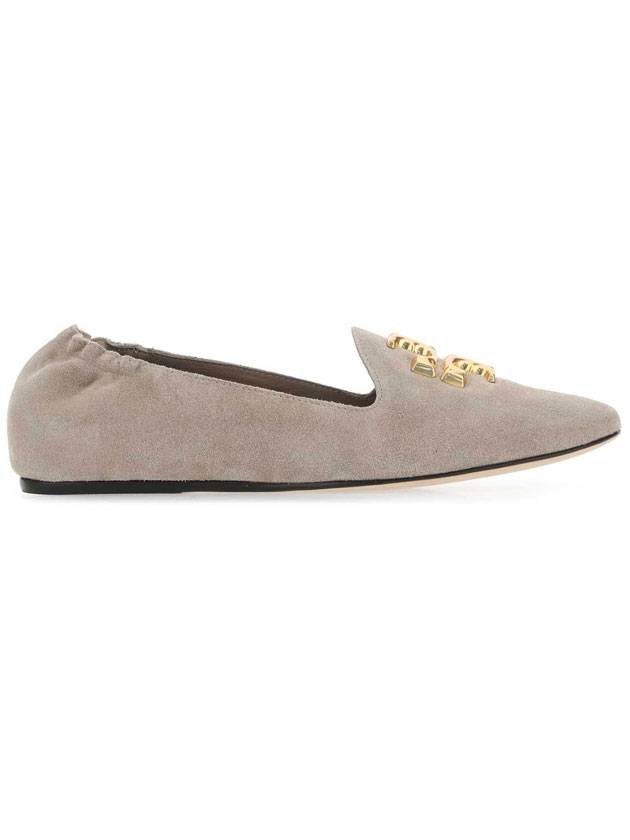 Suede Loafer Cappuccino - TORY BURCH - BALAAN.