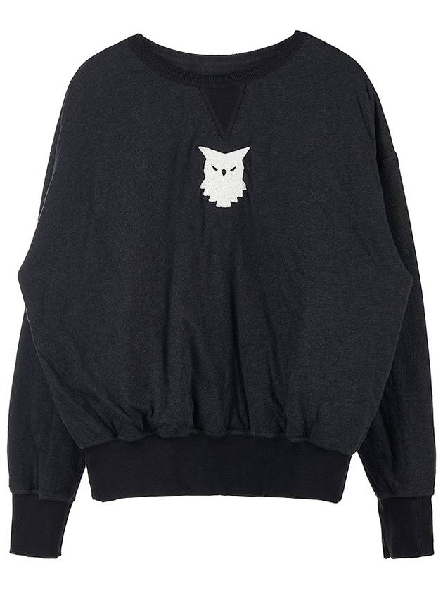 Bird Patch Cotton Sweatshirt Black - MAISON MARGIELA - BALAAN 10