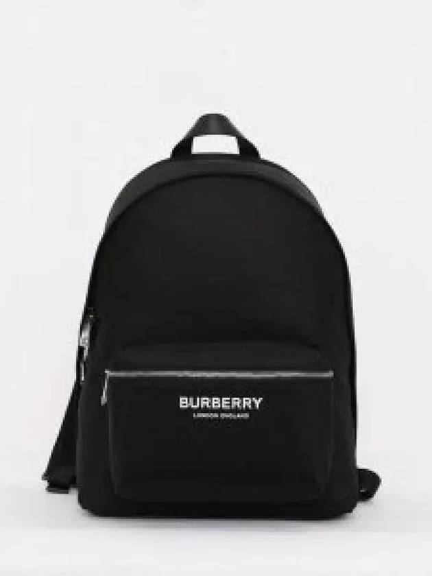 Logo Print Nylon Backpack Black - BURBERRY - BALAAN 2