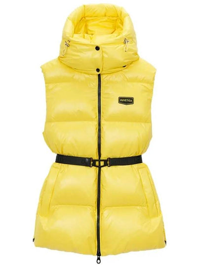 Aloro Belted Down Vest Yellow - DUVETICA - BALAAN 2