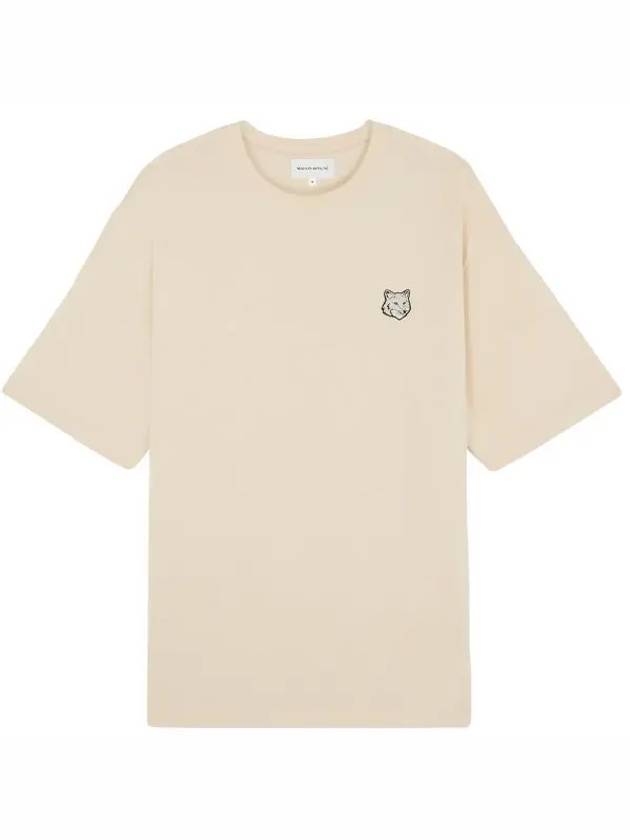 Bold Fox Head Patch Oversized Short Sleeve T-Shirt Beige - MAISON KITSUNE - BALAAN 2