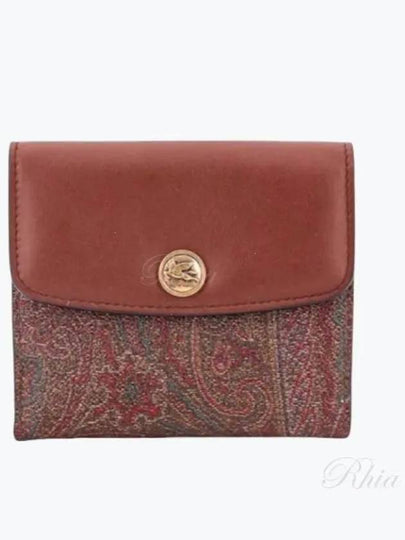 Paisley Print Card Wallet Brown - ETRO - BALAAN 2