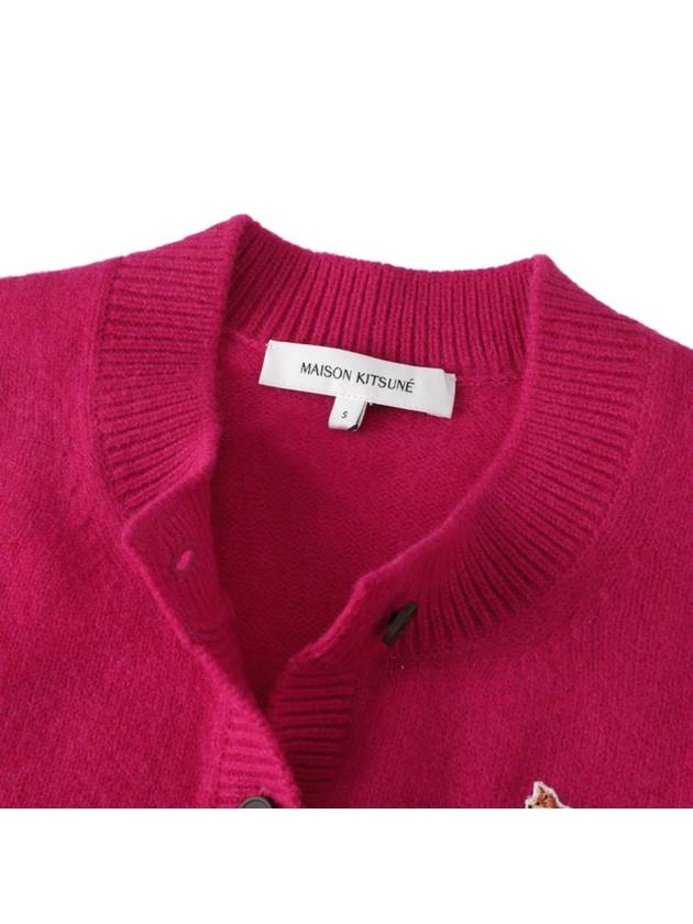 Baby Fox Cardigan Fuchsia Pink Women s - MAISON KITSUNE - BALAAN 6