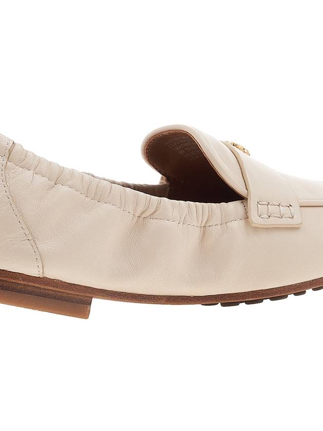 Ballet Double T Napa Leather Loafers New Cream - TORY BURCH - BALAAN 11