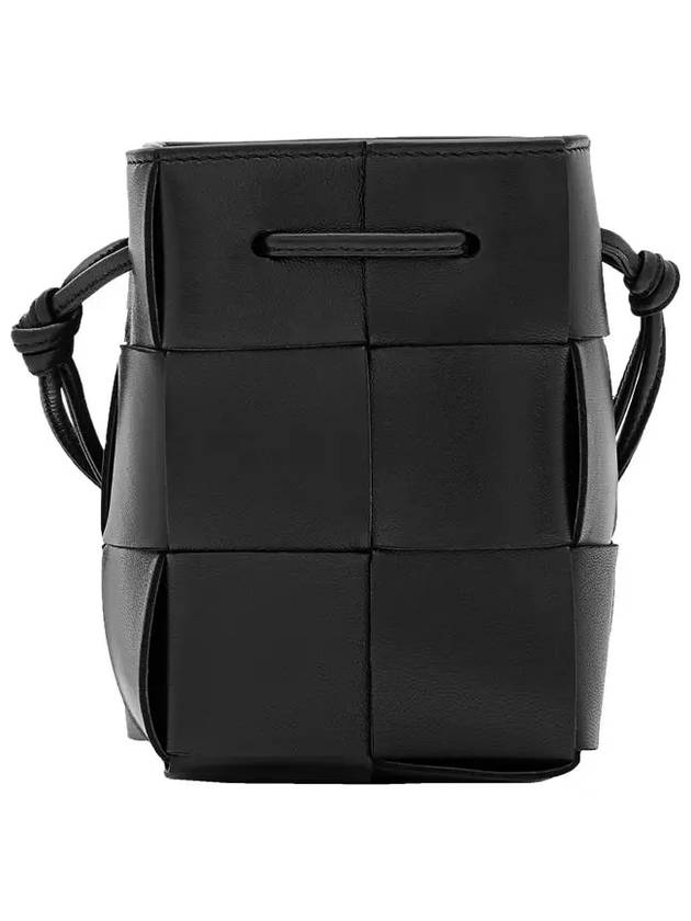 Intrecciato Cassette Small Bucket Bag Black - BOTTEGA VENETA - BALAAN 2