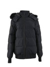 Men's Levin Fox Fur Padded Bomber Jacket Black - MOOSE KNUCKLES - BALAAN 2