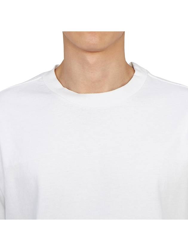 Logo Print Cotton Long Sleeve T Shirt White - ISABEL MARANT - BALAAN 6