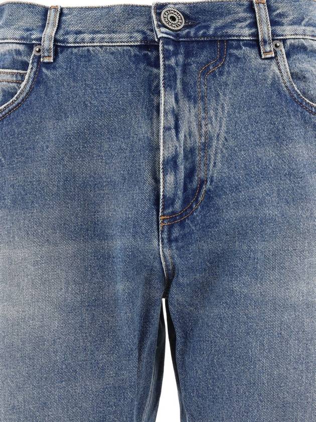 Balmain Blue Cotton Jeans - BALMAIN - BALAAN 4