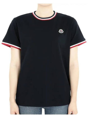 Kids logo patch short sleeve black 8C00018 83907 999 12 14A Adults can wear - MONCLER - BALAAN 1