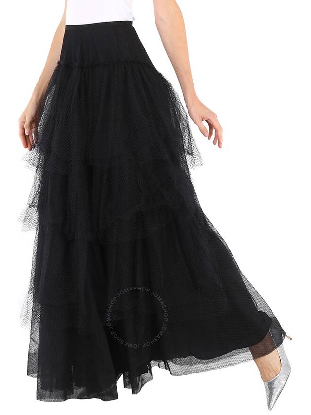 Burberry Ladies Black Tulle Tiered Skirt, Brand Size 6 (US Size 4) - BURBERRY - BALAAN 3