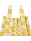 Tote bag grid yellow - PLEATSMAMA - BALAAN 3