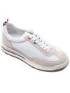 Thom Women Browne Nylon Tech Runner Low Top Sneakers Grey White - THOM BROWNE - BALAAN 4