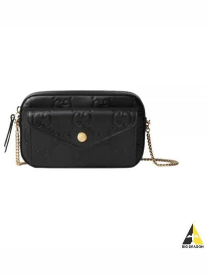 GG Super Mini Shoulder Bag Black - GUCCI - BALAAN 2