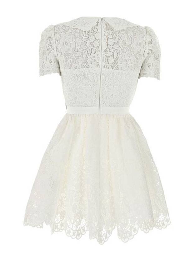 Women's Cord Lace Mini Dress White - SELF PORTRAIT - BALAAN 3