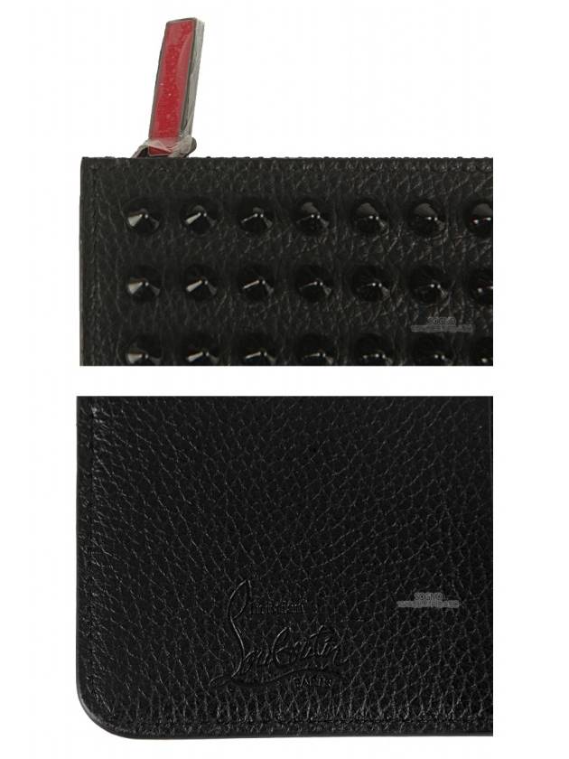 Credilou Spike Card Wallet Black - CHRISTIAN LOUBOUTIN - BALAAN 7