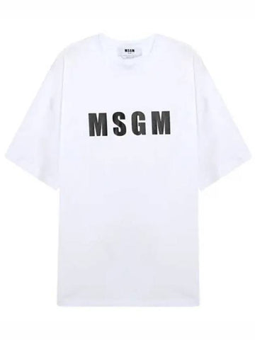 Logo Print Short Sleeve T Shirt Men s Tee - MSGM - BALAAN 1