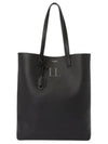 Grained Leather Bold Shopping Shoulder Bag Black - SAINT LAURENT - BALAAN 2