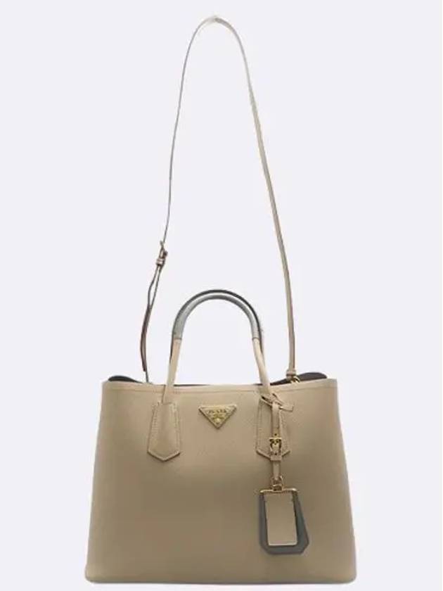 1BG775 Cameo Marmo Saffiano Leather Triangular Logo Doubl Tote Bag Shoulder Strap 2WAY - PRADA - BALAAN 4