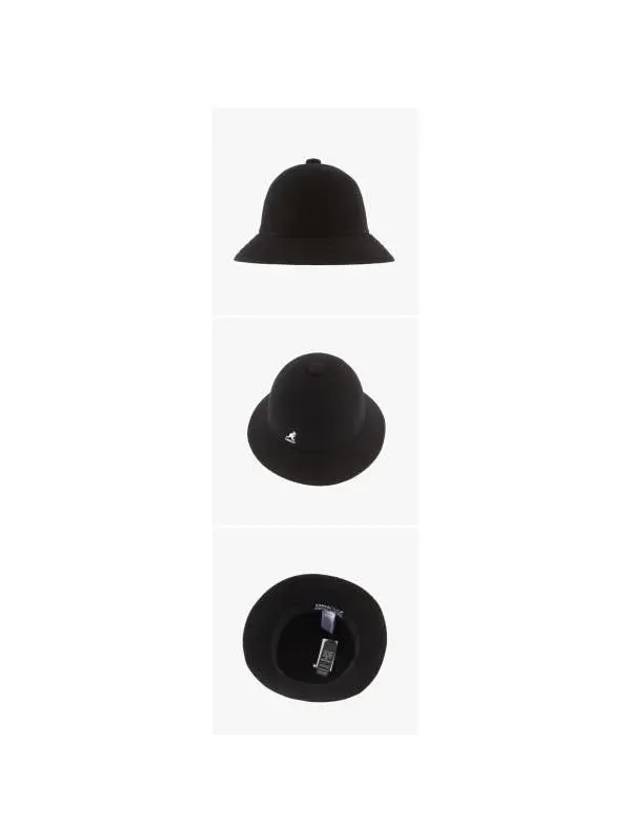 K3451 BLACK Casual Wool Bucket Hat - KANGOL - BALAAN 5