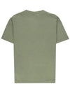 Stitch Logo Embroidered Short Sleeve T-Shirt Green - STONE ISLAND - BALAAN 3