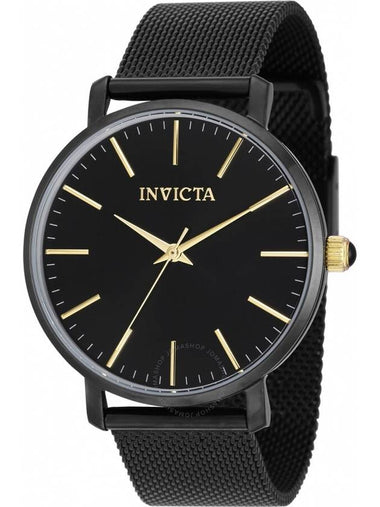 Invicta Angel Quartz Black Dial Ladies Watch 39371 - INVICTA - BALAAN 1