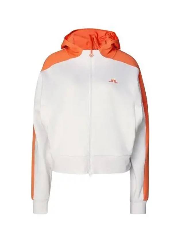 Amelia Zip-Up Hoodie White - J.LINDEBERG - BALAAN 2