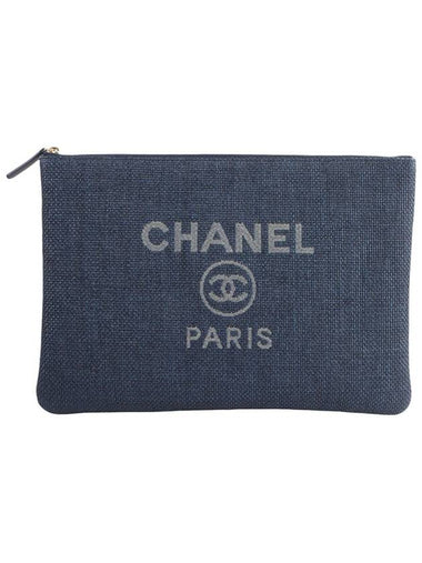 A81981 Canvas Deauville New Medium Clutch 33443Y 2 - CHANEL - BALAAN 1