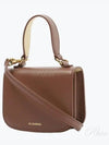 Halo Embossed Logo Detail Leather Mini Cross Bag Brown - JIL SANDER - BALAAN 2