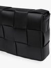 Large Intrecciato Cross Bag Black - BOTTEGA VENETA - BALAAN 5