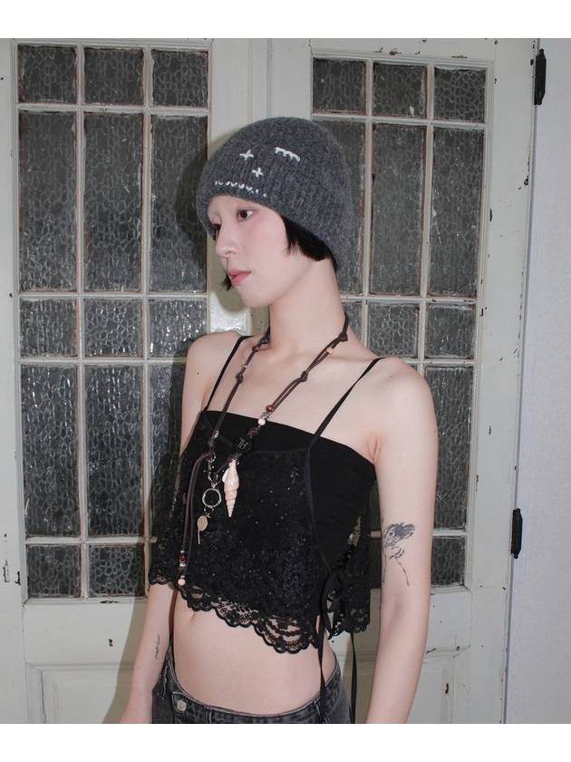 Hand Stitched Beanie CHARCOAL Women s - RUBATI - BALAAN 4