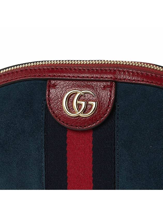 Ophidia small suede cross bag navy - GUCCI - BALAAN.