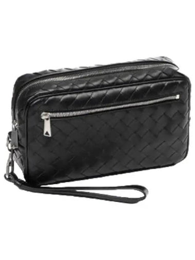 Intrecciato wrist strap pouch bag men s clutch - BOTTEGA VENETA - BALAAN 1