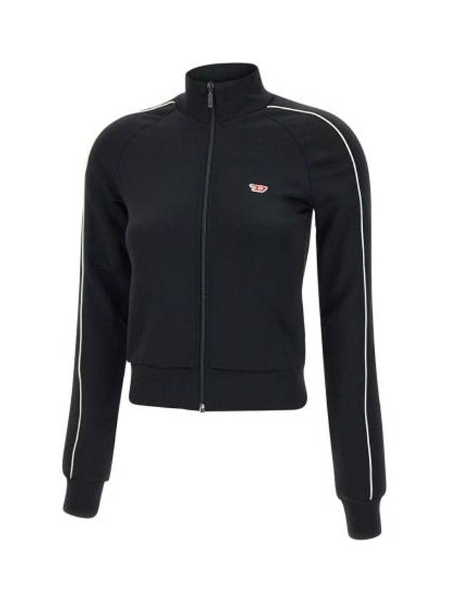 F-Jamila-Piping-D Track Jacket Black - DIESEL - BALAAN 8