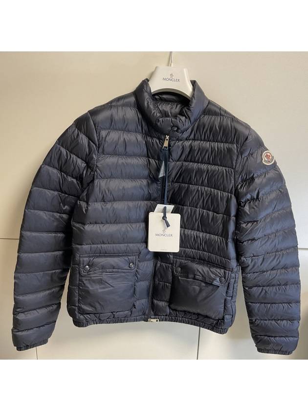 Lans Short Down Jacket Night Blue - MONCLER - BALAAN 3