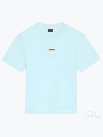 Le Gros Grain Short Sleeve T-Shirt Light Blue - JACQUEMUS - BALAAN 2