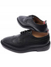 Men's Classic Long Wing Brogue Lace Up Brogue Shoes Black - THOM BROWNE - BALAAN 7