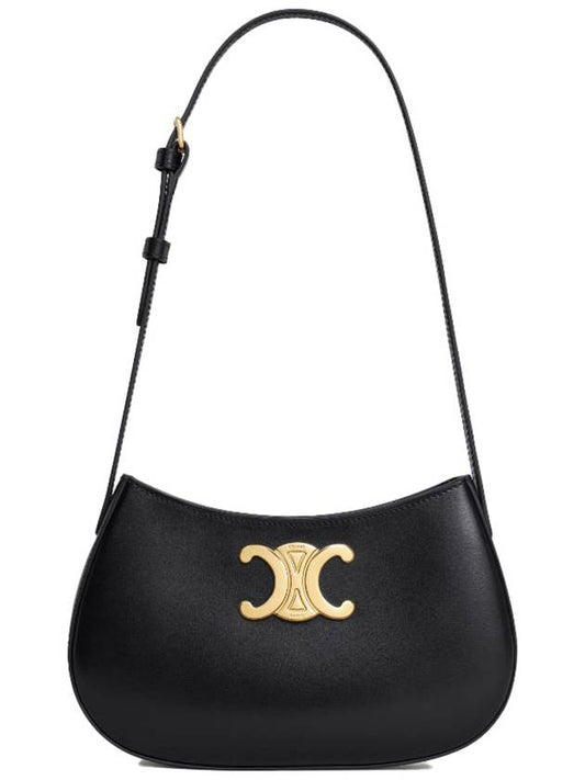 Calfskin Medium Tilly Shoulder Bag Black - CELINE - BALAAN 2