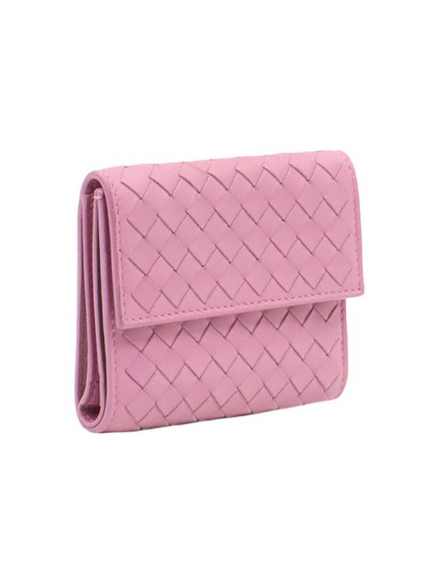 Pink Intrecciato VN 3 fold folder wallet - BOTTEGA VENETA - BALAAN 3