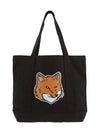 Fox Head Print Tote Bag Black - MAISON KITSUNE - BALAAN 2