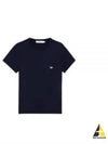 Tricolor Fox Patch Classic Pocket Short Sleeve T-Shirt Navy - MAISON KITSUNE - BALAAN 2