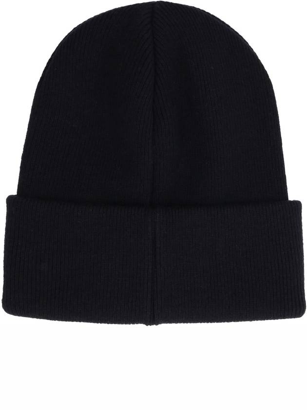 Rib Knit Wool Beanie Black - DSQUARED2 - BALAAN 4